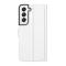  Samsung Galaxy S22 Plus Fodral Litchi Textur Vit