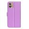  Motorola Moto G32 Fodral Litchi Läder Lila