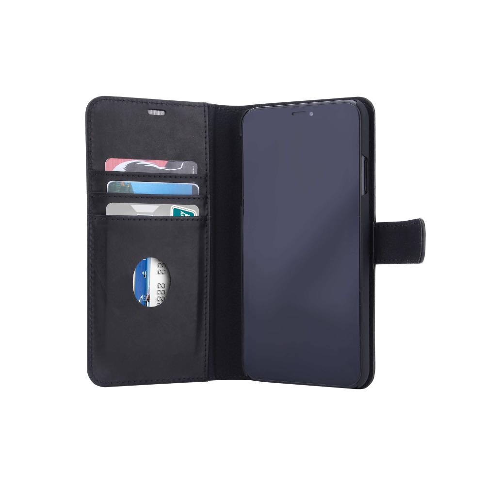 Radicover Radicover iPhone Xs Max Mobilfodral 2in1 Äkta Läder Svart