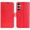  Samsung Galaxy A17 Fodral Crazy Horse Läder Röd