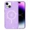  iPhone 15 Plus Skal MagSafe Hybrid Glitter Lila