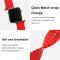 ColorPop Apple Watch 42/44/45/46/49 mm Armband Ocean Wave Röd