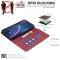 BINFEN BINFEN Xiaomi 17T Pro Fodral RFID Läder Röd