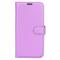  iPhone 15 Fodral Litchi Textur Lila