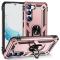  Samsung Galaxy S23 Skal Shockproof Ring Hybrid Roséguld