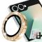 ENKAY ENKAY Samsung Galaxy Z Flip 8 Linsskydd Glitter Guld