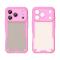  iPhone 18 Pro / 17 Pro Skal Hybrid Frostat Transparent Rosa