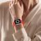 ColorPop Apple Watch 42/44/45/46/49 mm Armband Ocean Wave Röd