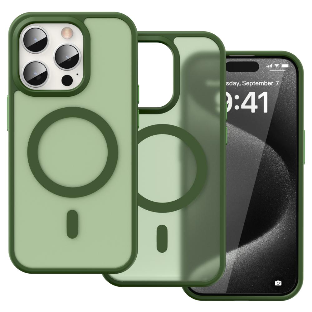 ColorPop ColorPop iPhone 15 Pro Skal CH MagSafe Matt Grön