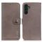 KHAZNEH KHAZNEH Galaxy A35 5G Fodral Läder Khaki
