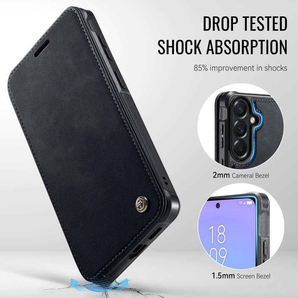 CASEME CASEME Samsung Galaxy A17/A16/A26 Skal RFID Plånbok Svart