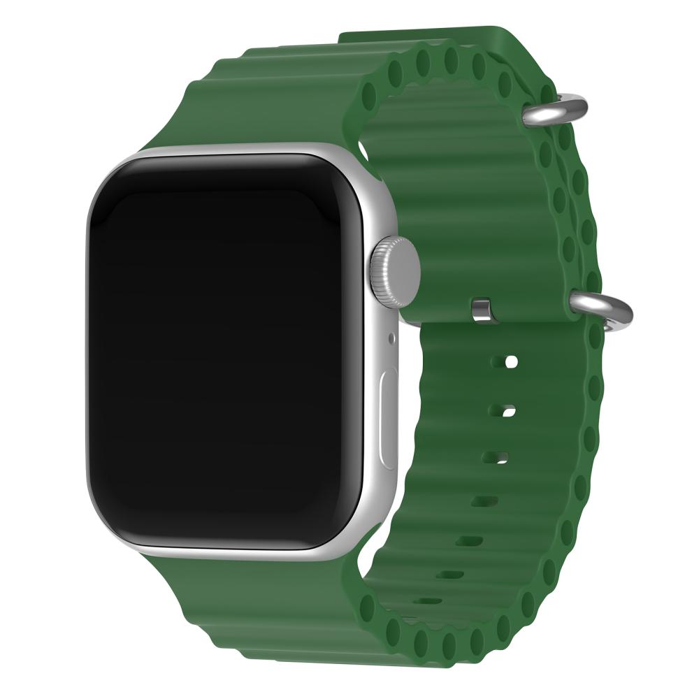 ColorPop Apple Watch 42/44/45/46/49 mm Armband Ocean Wave Army Green