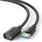 UGREEN UGREEN 1m USB-A Hane - Hona Förlängare Svart