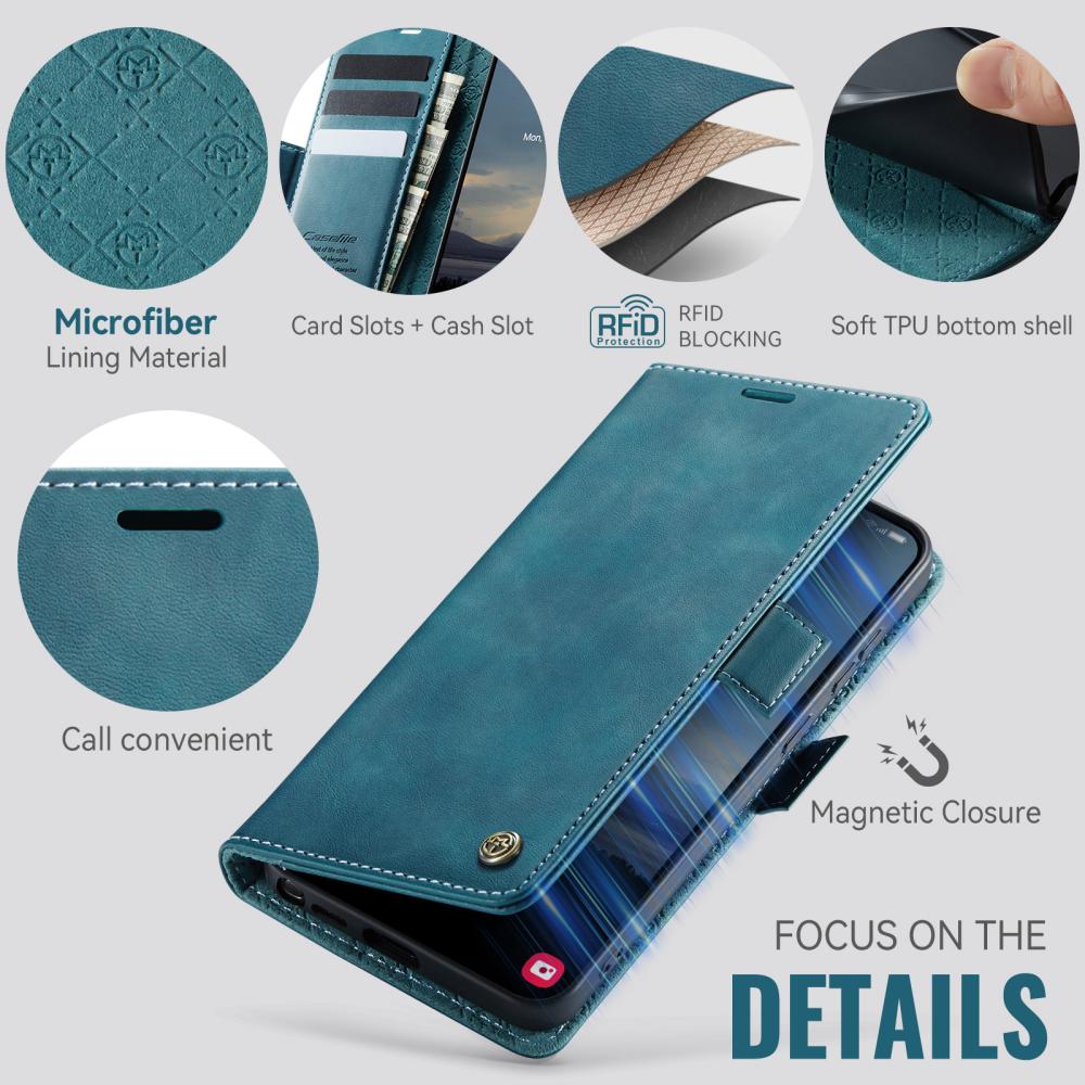 CASEME CASEME Samsung Galaxy S26 Ultra Fodral RFID Läder Grön