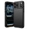  iPhone 18 Pro / 17 Pro Skal TPU Kolfiber Textur Svart