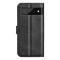  Google Pixel 6A Fodral Solid Läder Svart