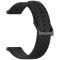  Klockarmband 22 mm Quick Release Silikon Svart