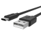Smartline Smartline 1m 3A USB-C Laddningskabel Svart