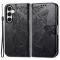  Samsung Galaxy S23 FE Fodral Fjäril Tryck Svart
