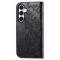  Samsung Galaxy S23 FE Fodral Fjäril Tryck Svart