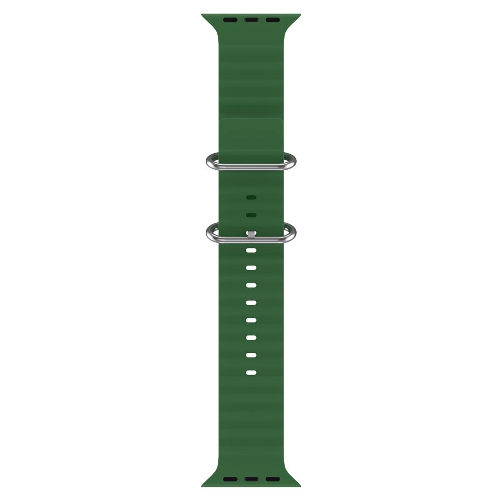 ColorPop Apple Watch 42/44/45/46/49 mm Armband Ocean Wave Army Green