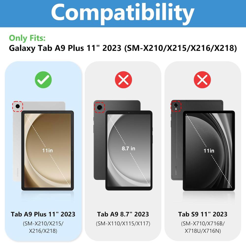  2-Pack Samsung Galaxy Tab A11 Plus / Tab A9 Plus Skärmskydd I Härdat Glas