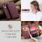CASEME CASEME Samsung Galaxy S25 Edge Fodral Flip Läder Röd