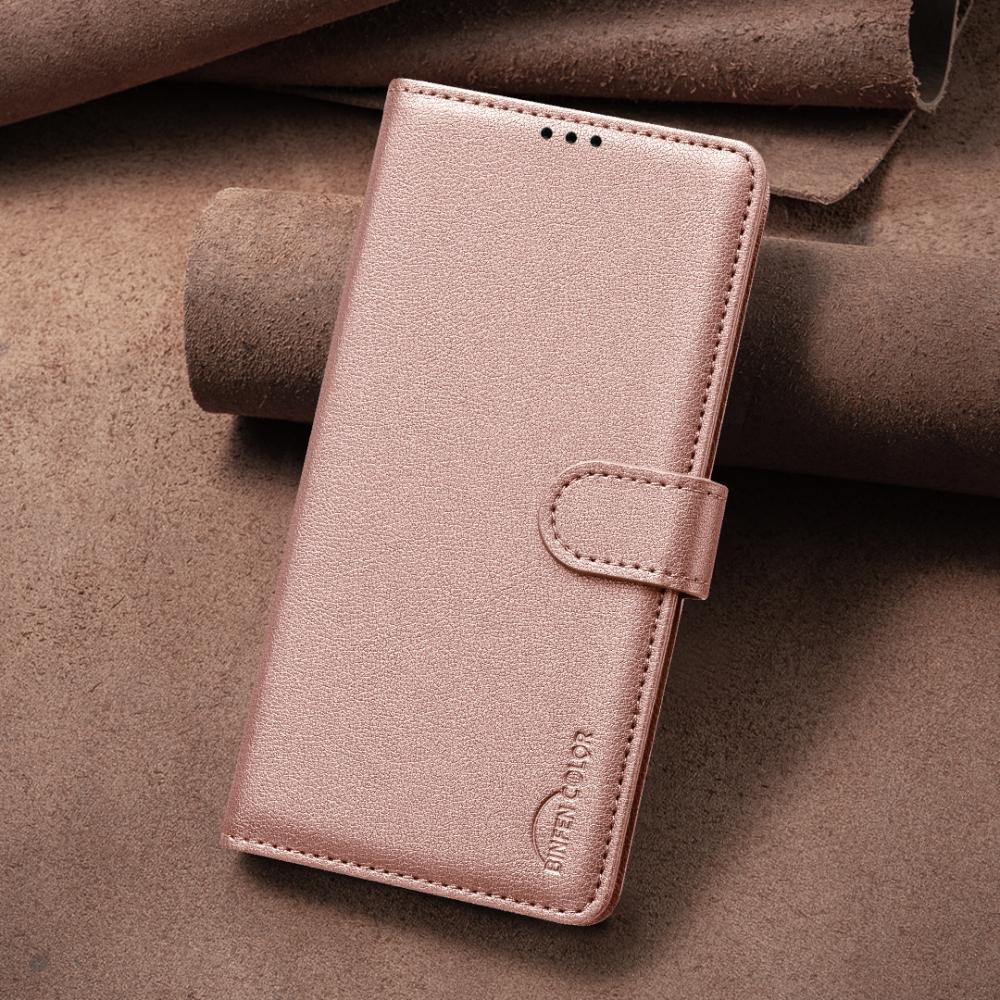 BINFEN BINFEN Xiaomi 17T Pro Fodral RFID Läder Roséguld