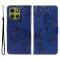  Motorola Moto G86 Power/G86 5G Fodral Fjäril Tryck Blå