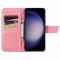  Samsung Galaxy S23 FE Fodral Fjäril Tryck Rosa