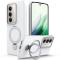 Samsung Galaxy S24 FE Skal MagSafe Kickstand Hybrid Vit
