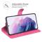  Samsung Galaxy S22 Plus Fodral Litchi Textur Rosa