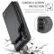 CASEME CASEME Galaxy A56 5G/A36 5G Skal RFID Kickstand Plånbok Svart