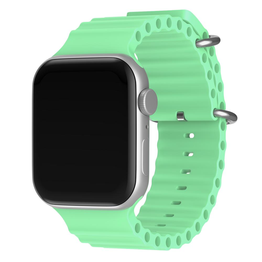 ColorPop Apple Watch 42/44/45/46/49 mm Armband Ocean Wave Pistasch