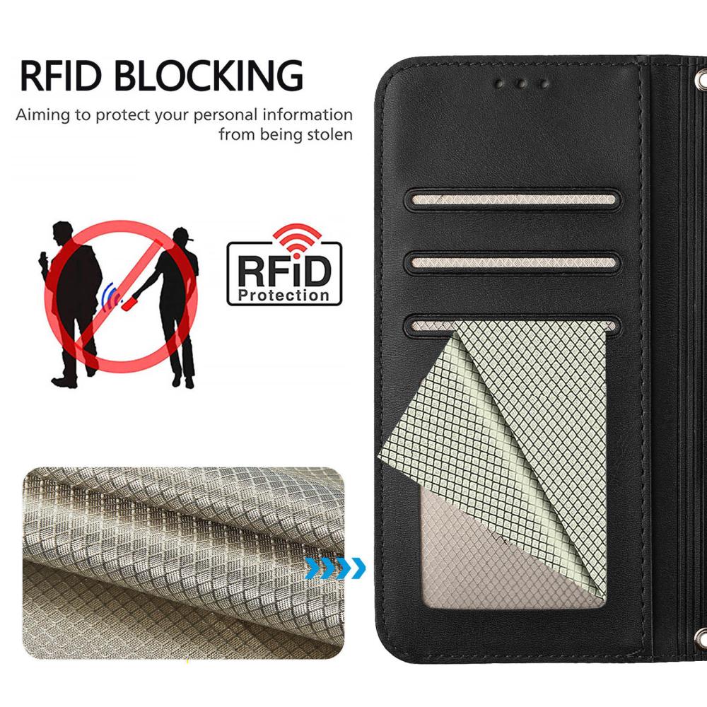  Nothing Phone 3 Fodral RFID Läder Svart