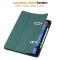  iPad Air 13 2026-2024 Fodral Tri-Fold Pennhållare Grön