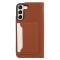  Samsung Galaxy S22 Plus Fodral Flip Med Kortfack Brun
