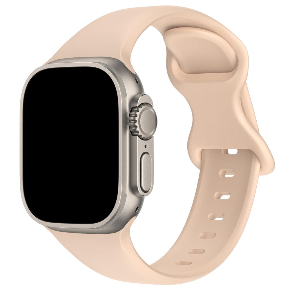 ColorPop Silikon Armband Butterfly Apple Watch 42/44/45/46/49 mm (M/L) Sand Pink