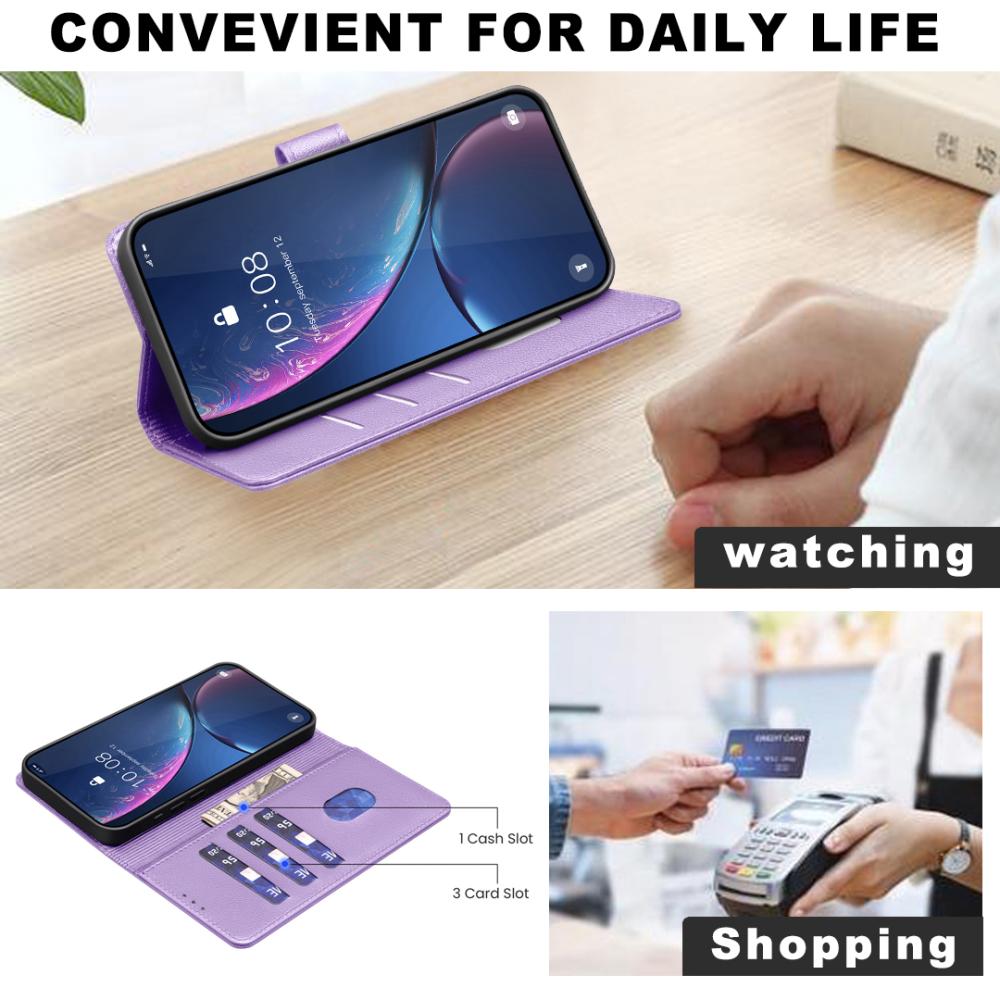 BINFEN BINFEN Xiaomi 17T Pro Fodral RFID Läder Lila