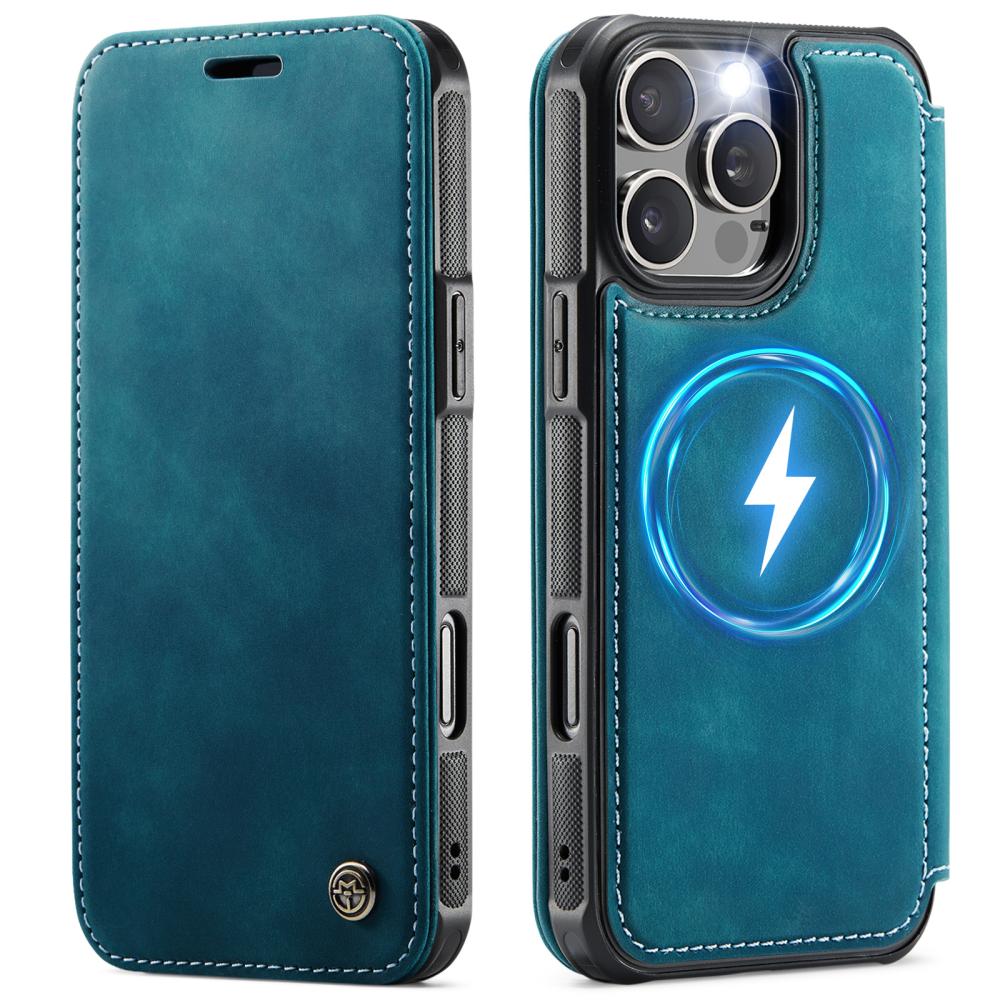 CASEME CASEME iPhone 16 Pro Max Skal RFID Plånbok Blå