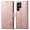 LC.IMEEKE LC.IMEEKE Galaxy S23 Ultra Fodral Flip Läder Roséguld