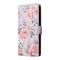  Samsung Galaxy S25 Fodral RFID Rosa Blommor