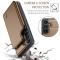 CASEME CASEME Galaxy A56 5G/A36 5G Skal RFID Kickstand Plånbok Brun