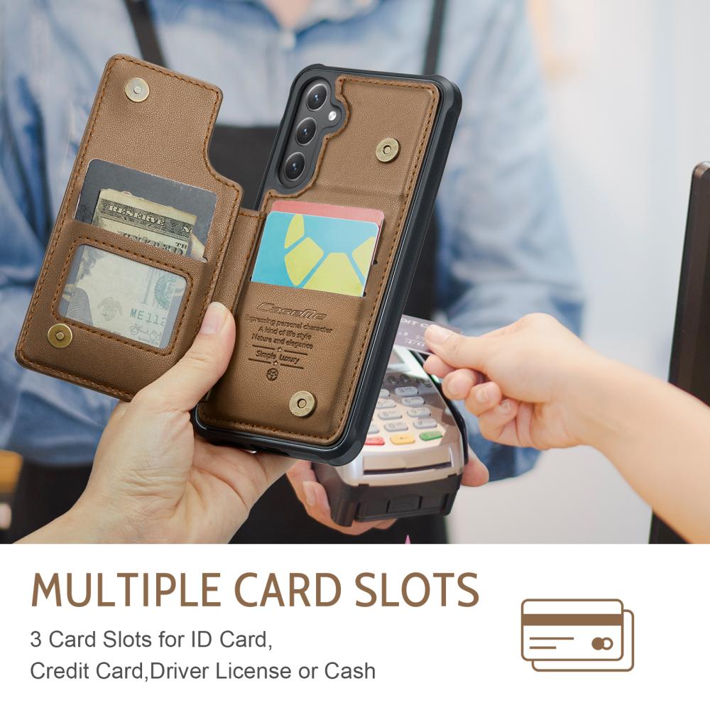CASEME CASEME Samsung Galaxy S26 Skal RFID Kickstand Brun