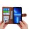  iPhone 15 Plus Fodral Crazy Horse Brun