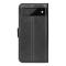  Google Pixel 6A Fodral Litchi Läder Svart