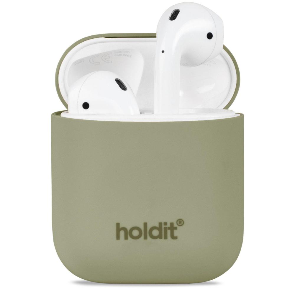 holdit holdit Apple AirPods Skal Silikon Khaki Green