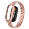  Xiaomi Smart Band 8 Lyxigt Metallarmband Roséguld