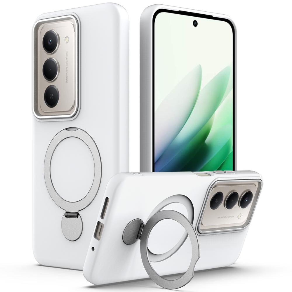  Samsung Galaxy A36 5G Skal MagSafe Kickstand Hybrid Vit