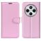  Xiaomi Redmi 14C Fodral Litchi Läder Ljus Rosa